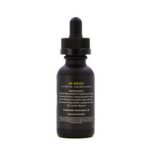back of bottle of sleep tincture
