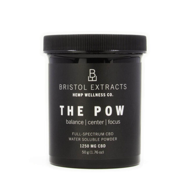 the pow powder tub on white background